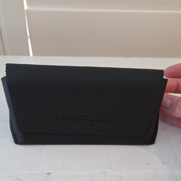 NWOT - Salvatore Ferragamo Black Sunglasses Case - Picture 1 of 8